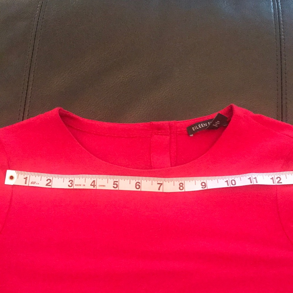Eileen Fisher Long sleeve Red dress. - Picture 6 of 7